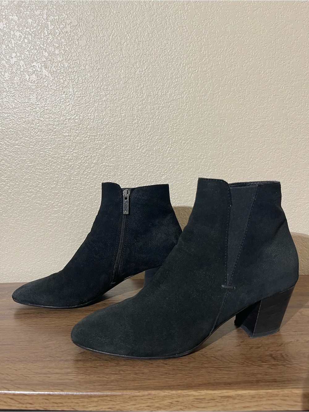 Aquatalia Black Suede Ankle Booties